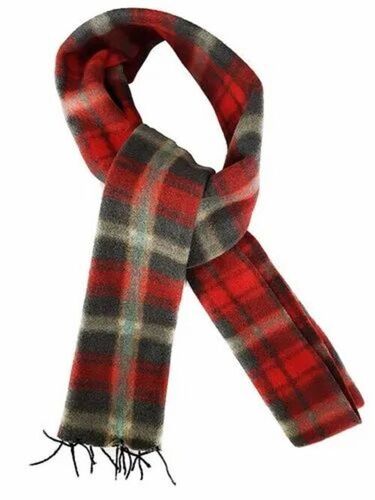 Dark Red Mens Woolen Muffler
