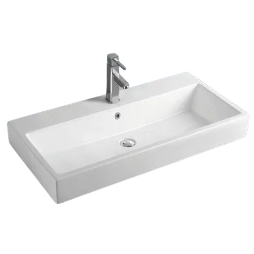Rectangular Table Top Bathroom Washbasin