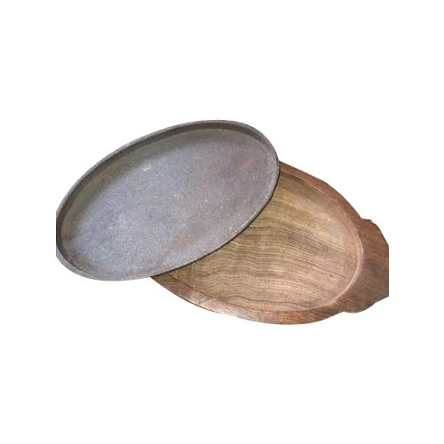 Sizzler Tray With Wooden Base