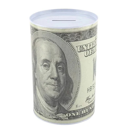 Tin Coin Money Saving Box