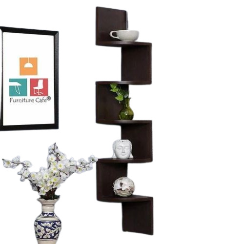 Zig Zag Corner Wall Shelf