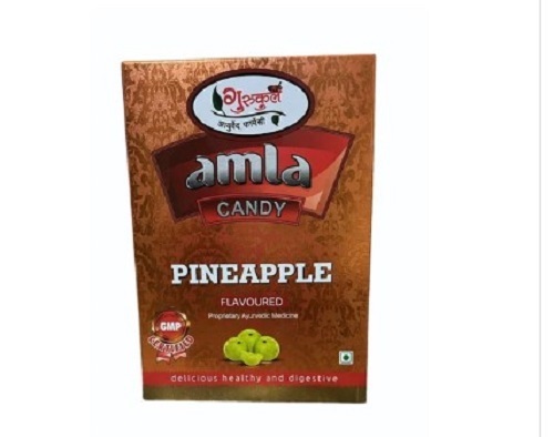 Amla Pine Apple Candy 400g - Solid Piece, Eggless | Hygienically Packed, Room Temperature Storage