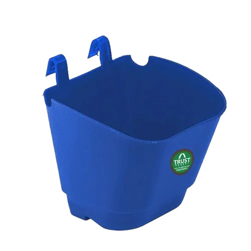 Blue Plastic Hanging Pots