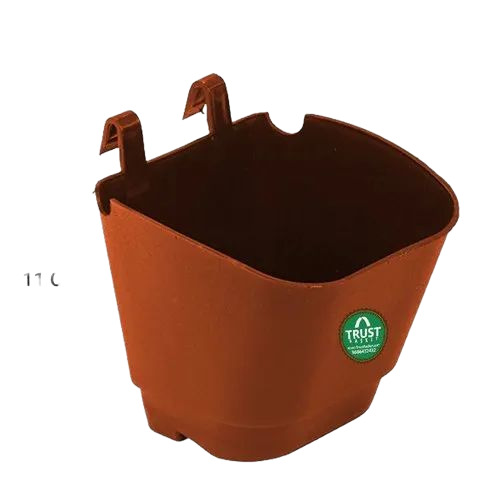 Brown Plastic Hanging Pot