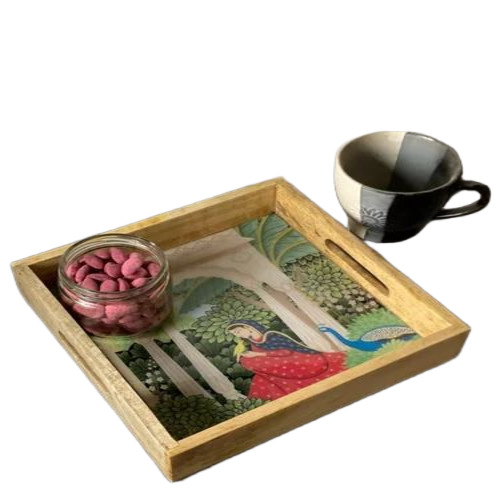 Decorative Wooden Serving Tray