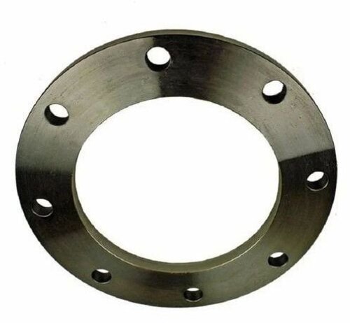 Hot Rolled Carbon Steel Flange - Carbon Steel, Customized Size, Silver | Corrosion Resistant, Round Plate Flange, Durable
