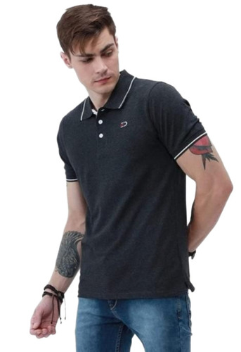 Mens Black Polo T Shirt