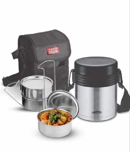 Milton Ss Three Compartment Thermoware Insulated Lunch Box