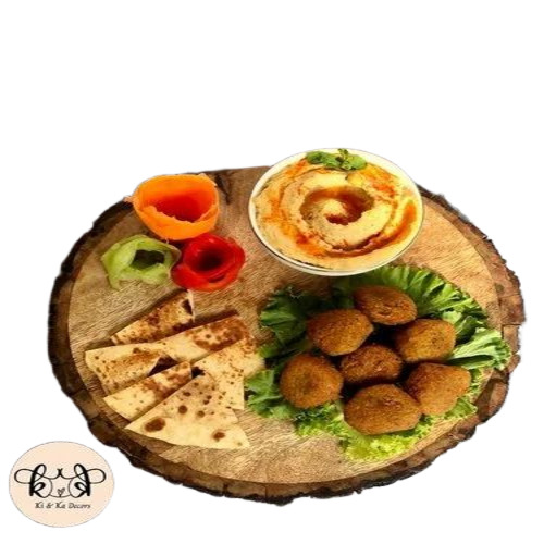 Round Wooden Serving Tray