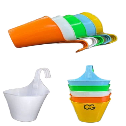 Single Hook Plastic Pot