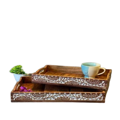 Wooden Handcarved Serving Tray