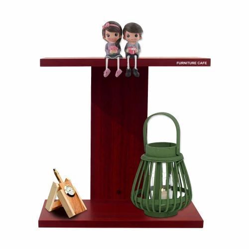 Wooden I Shape Wall Shelf