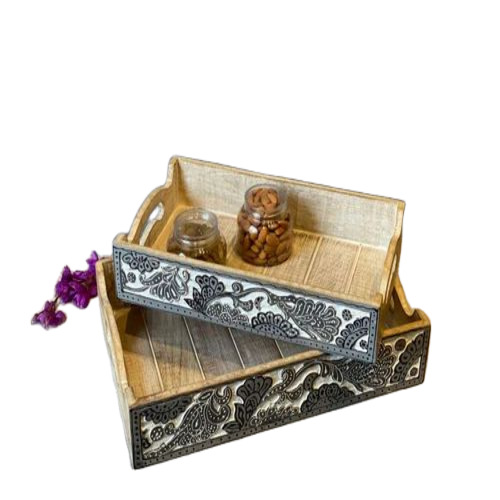 Wooden Rectangle Serving Tray