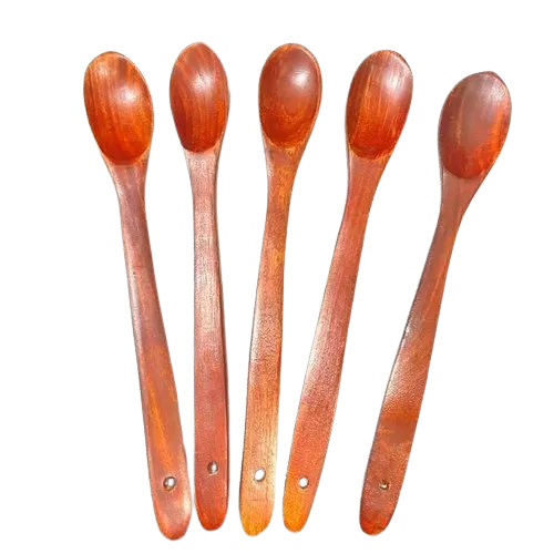5 Piece Wooden Eat Cooking Spoon Set For Kitchen Use