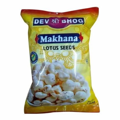 Dev Shree Bhog Lotus Seed Makhana - 250gm Vacuum Bag, White Dried Food Grade