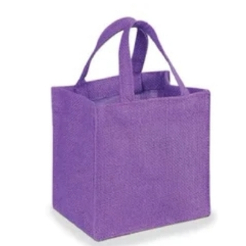 Plain Jute Bag - Jute, Purple | Eco Friendly, Fancy, Easy To Carry