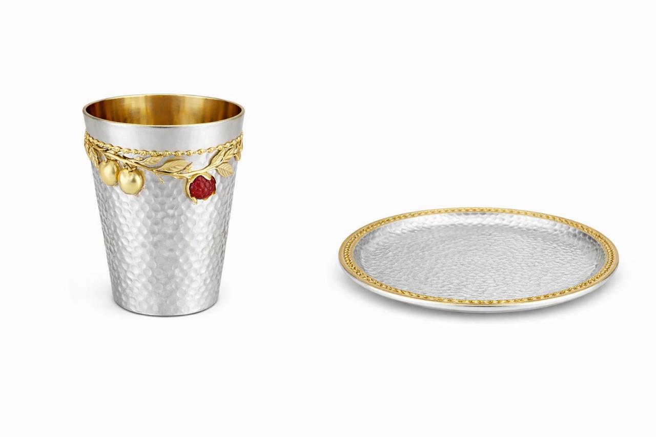 Silver Glass And Plate Handicraft