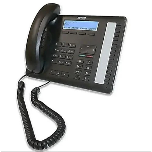 24 Button Matrix Digital Key Phone - Plastic, Black, Wired, 3 Digital KTS Lines, 8 Extensions | Fixed Wireless for Office, Home, Hotel