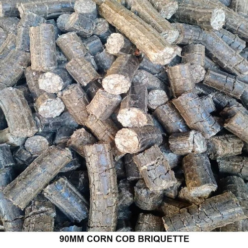 90mm Corn Cob Biomass Briquette