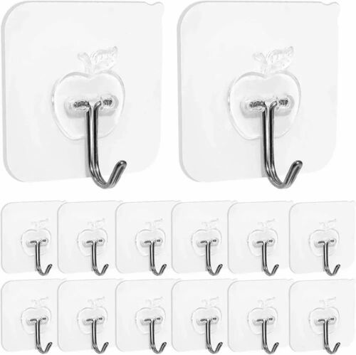 Apple Design Adhesive Wall Hooks