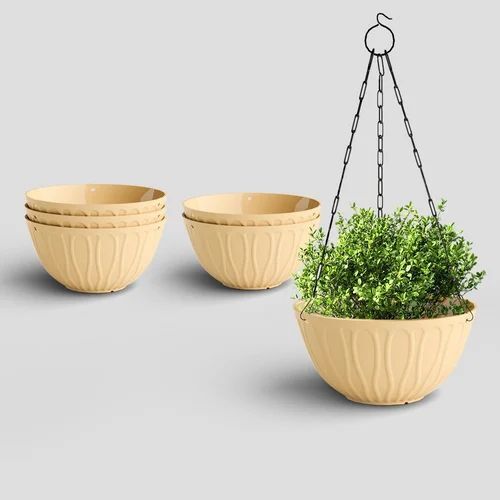 Beige Hanging Planter