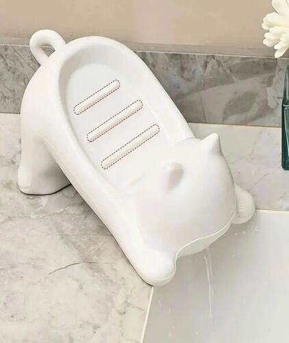 Cat Shape Plastic Soap Dish