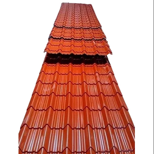 Color Coated Roofing Sheet - Red Color Coated, Weather Resistant, Corrosion Resistant, High Strength, Easy Installation