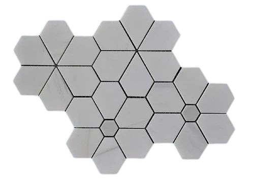 Natural Stone Mosaic Wall Tile - Color: White