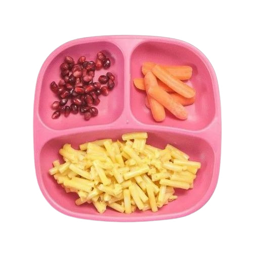 Plastic Kids Compartment Plates