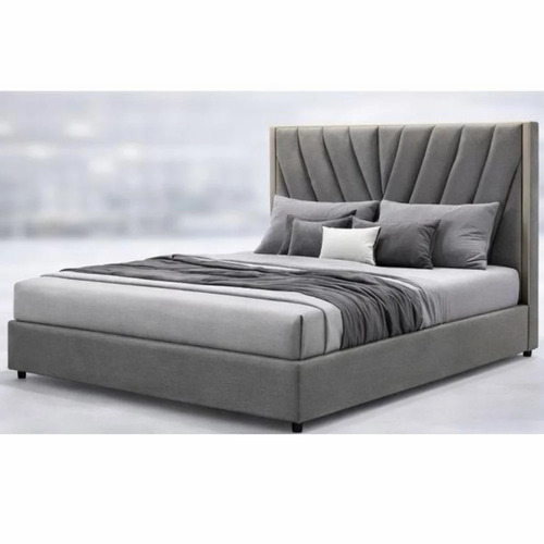 Wooden Luxury Bed With High Back