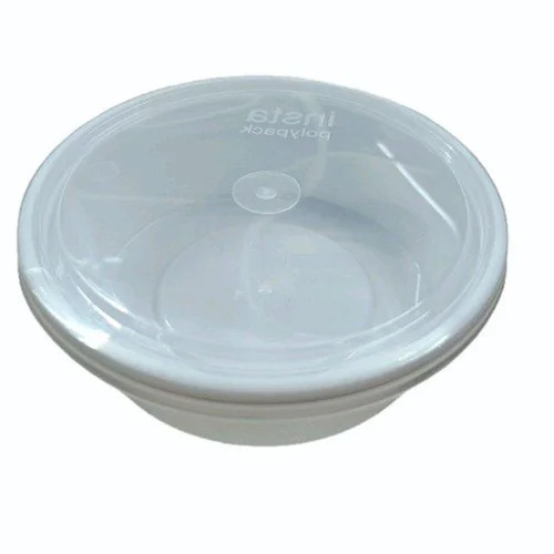 250ml Disposable Pp Food Round Flat Container