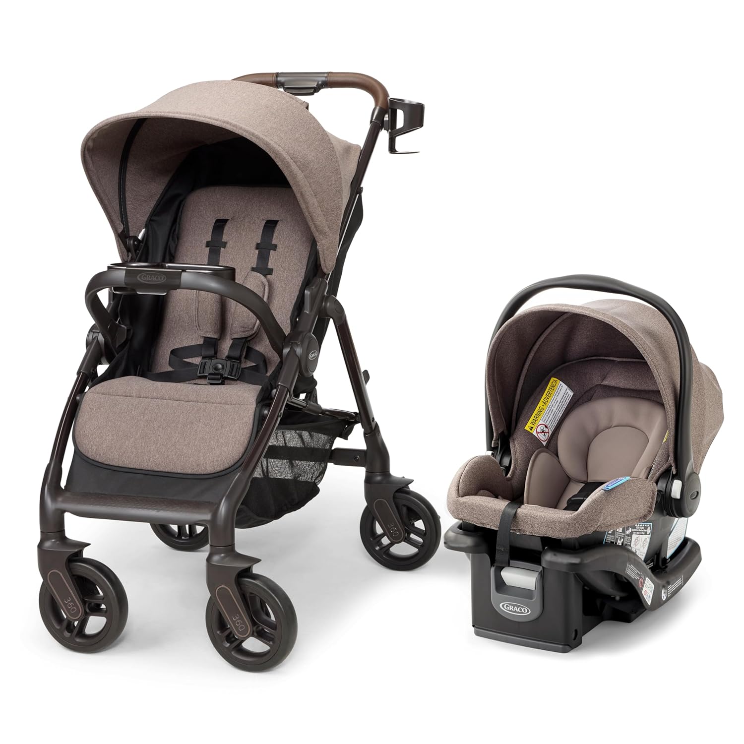 Best Price Graco Merge Travel System Swivel Wheel Baby Stroller Car Seat Combo