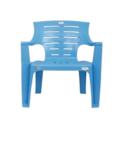 Blue Plain Plastic Chair
