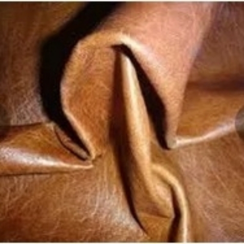 Grey Plain Goat Crunch Leather