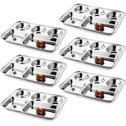 stainless steel dinner plate