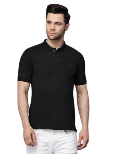 180 Gsm Cotton Collar Neck Mens Collar T Shirt