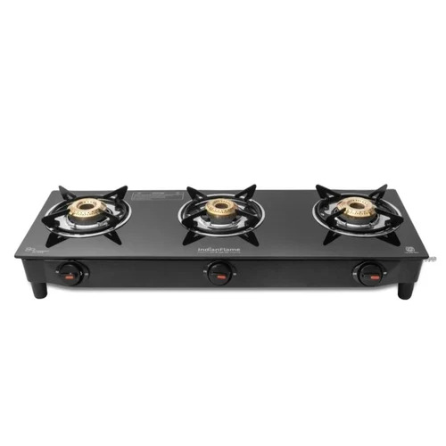 3 Burner Glass Top Gas Stove Glass