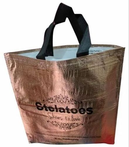 Bronze Custom Printed Loop Handle Non Woven Bag - 10 Kg Capacity, Matte Finish, Water Resistant, Eco Friendly