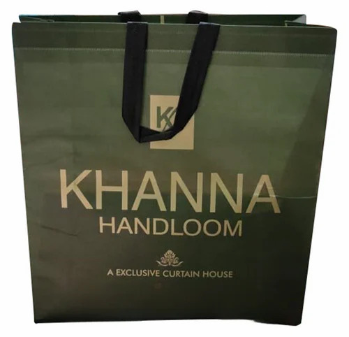 Custom Printed Loop Handle Non Woven Bag - 10 Kg Capacity, Matt Finish, Water Resistant, Eco Friendly
