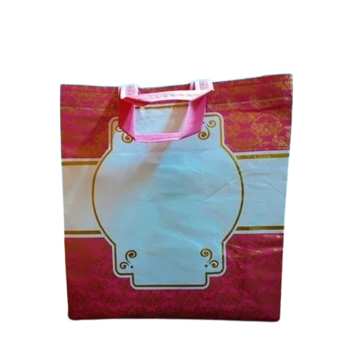 Dark Pink Custom Printed Loop Handle Non Woven Bag - 10 Kg Capacity, Matt Finish, Eco Friendly, Water Resistant