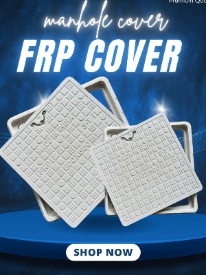 Frp Manhole Cover - Base Dimension: 300*300Mm