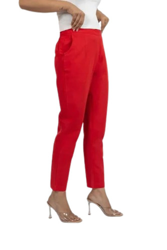 Ladies Regular Fit Cotton Pant