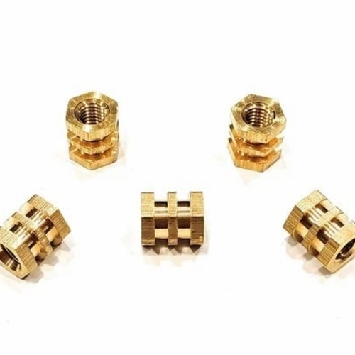 M2 Brass Hex Moulding Insert
