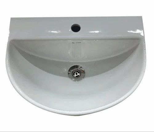 Matt Ceramic Wall Mounted Wash Basin