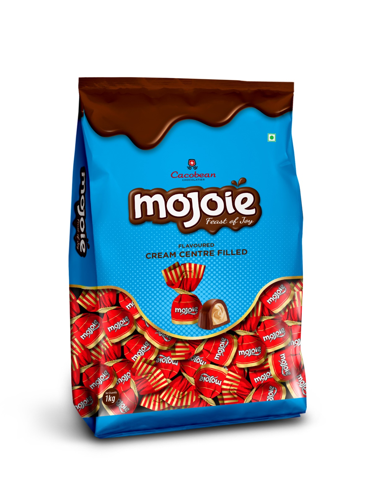 Mojoie BB12g Dom TT Strawberry Centre Filled Chocolate Pouch 1Kg