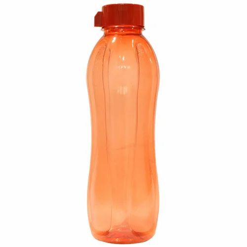 Orange Round Pet Plastic Bottle