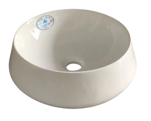 White Round Ceramic Table Top Wash Basin