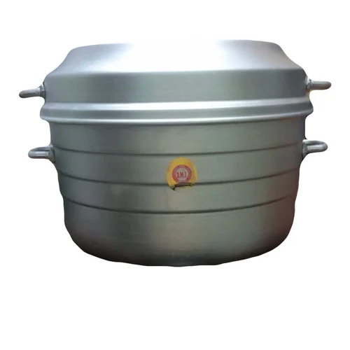 48 Pieces Aluminium Idli Pot - Aluminum Alloy, Silver, Gas Powered | Durable, Table Top, Round, Hotel Use