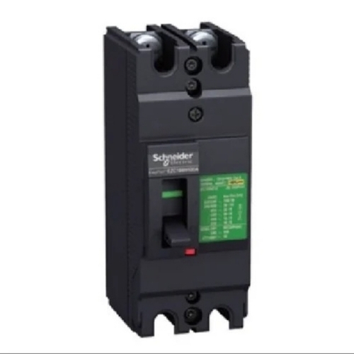 Double Pole Mccb - Plastic Black Three Phase 220-440V 50-60Hz | Overload Short Circuit Thermal Magnetic Protection