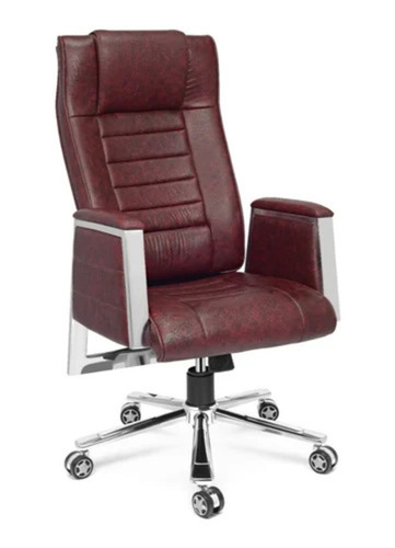 Maroon Leather Office Chairs